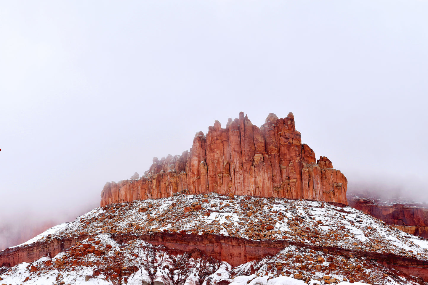 This is a photo of "The Castle" located in Capitol Reef National Park near Fruita, Utah