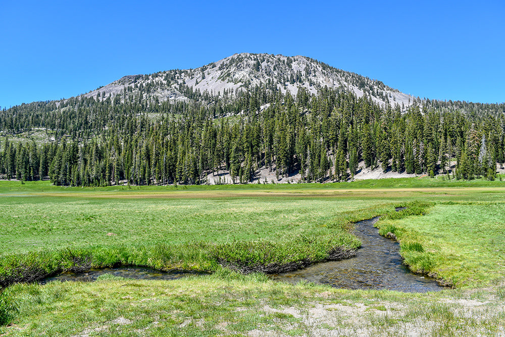 This is a picture of Lassen Volcanic National Park, taken in northern California around Redding, CA.
