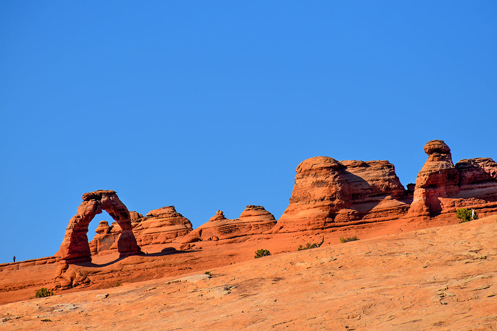 This is a photo of Delicate Arch in Arches National Park in Moab, Utah. It was such a beautiful scene to see. 